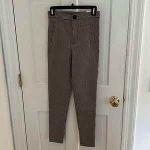 Zara high rise plaid leggings
